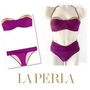 La Perla Swim - LA PERLA sexy sirens sequin Bandeau bikini SZ 12 La Perla Swim - LA PERLA sexy sirens sequin Bandeau bikini SZ 12
